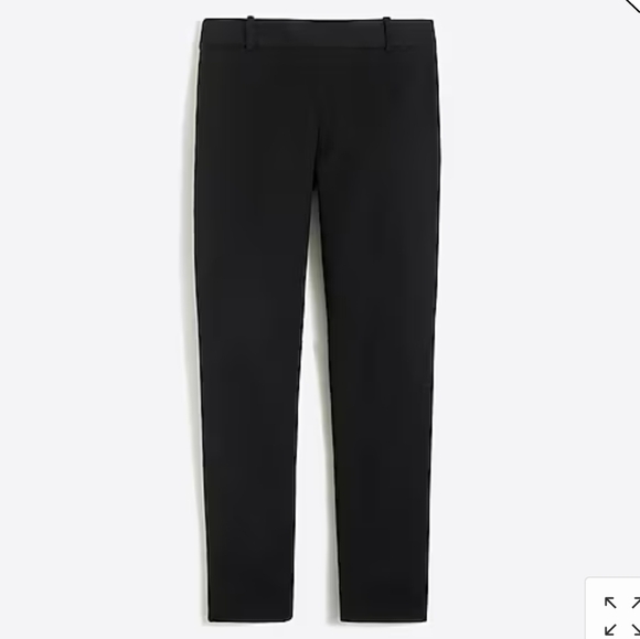 J.Crew Winnie Black Pants in Stretch Cotton Size 10 - Picture 1 of 11